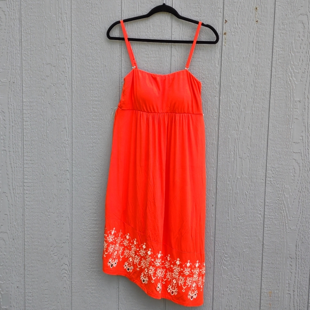 Soma‎ Embroidered Spaghetti Strap Sundress Medium
